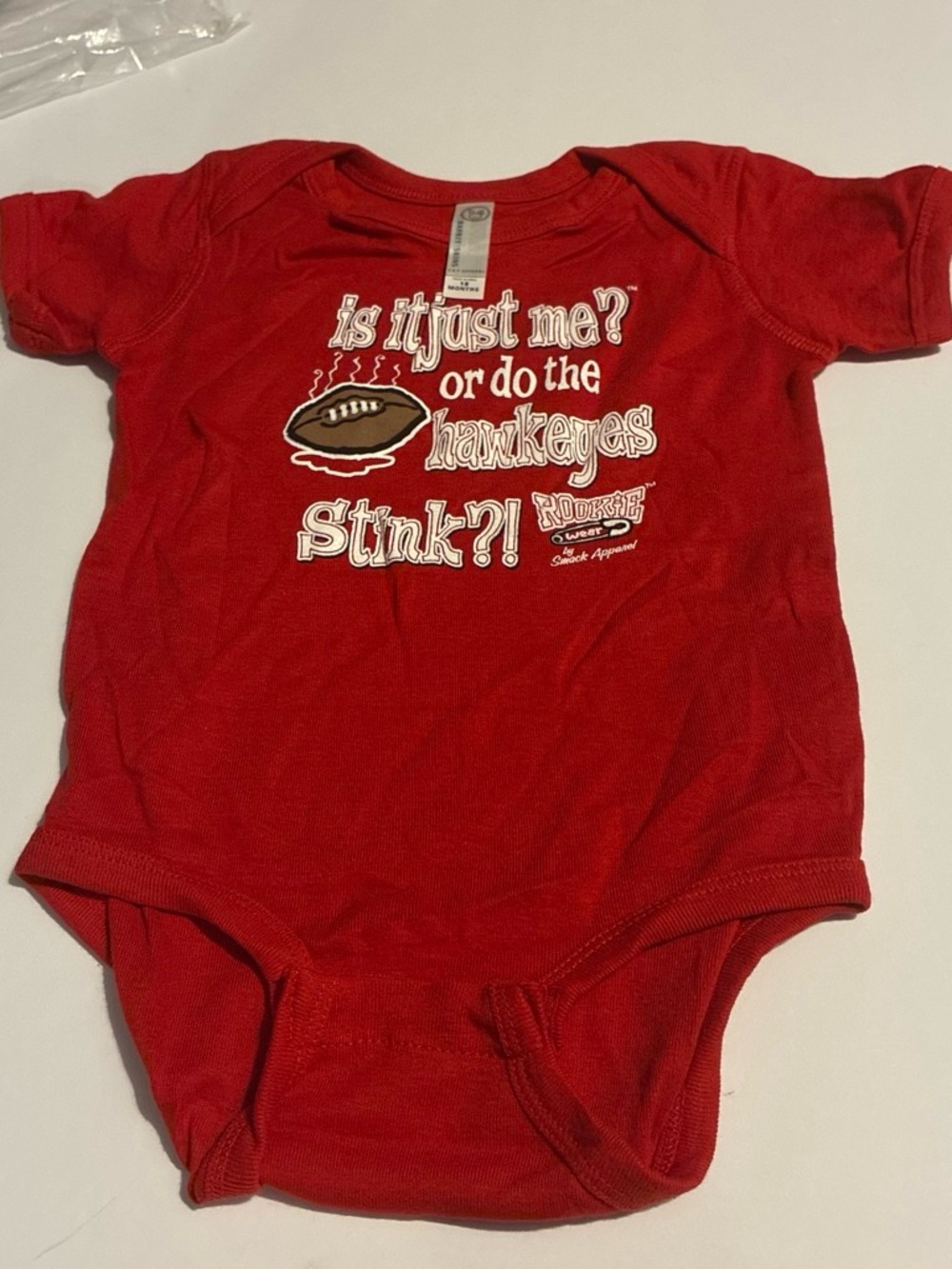 Rabbit Skins Red Graphic Baby One-Piece Bodysuit